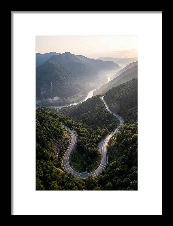 Aerial View Of Winding Road