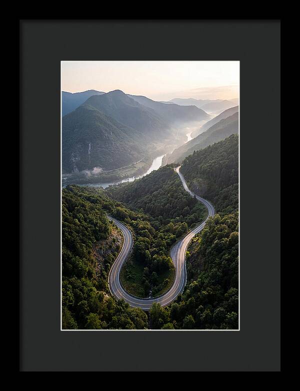 Aerial View Of Winding Road