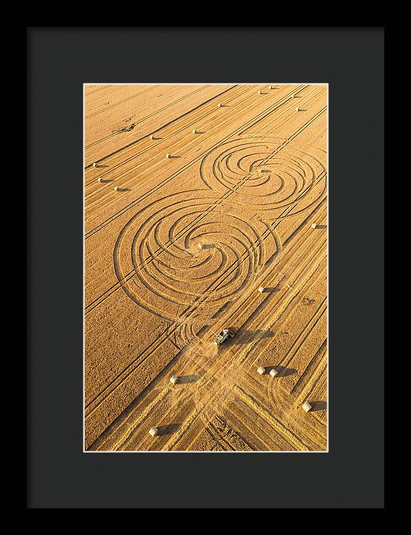 Aerial Wheat Harvest Patterns