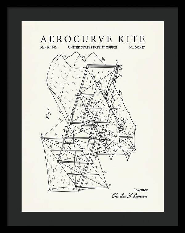 Aerocurve Kite Minimalist Patent Us666427