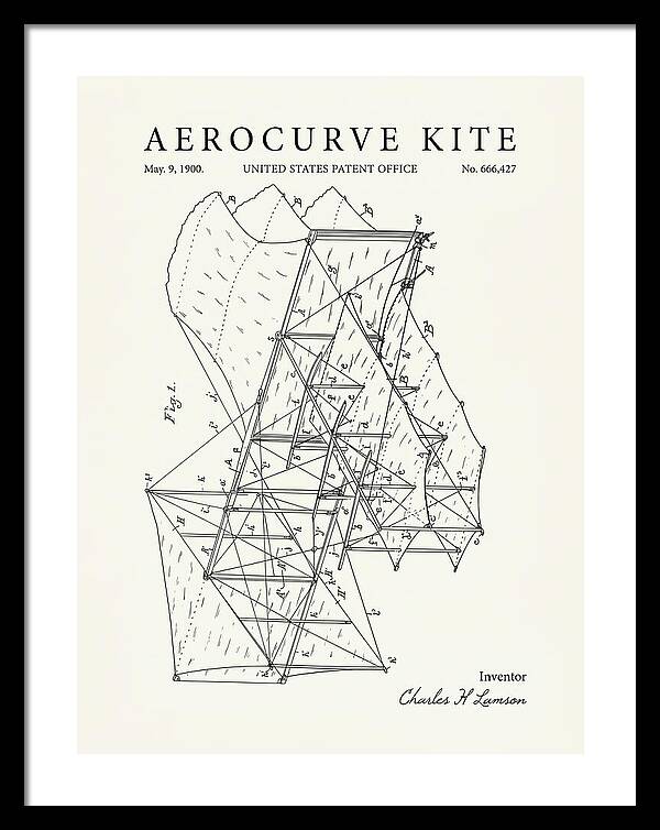 Aerocurve Kite Minimalist Patent Us666427