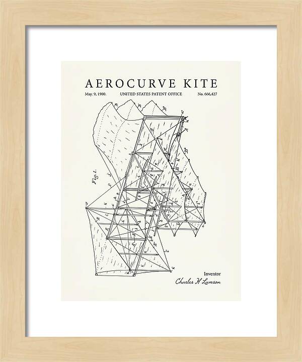 Aerocurve Kite Minimalist Patent Us666427
