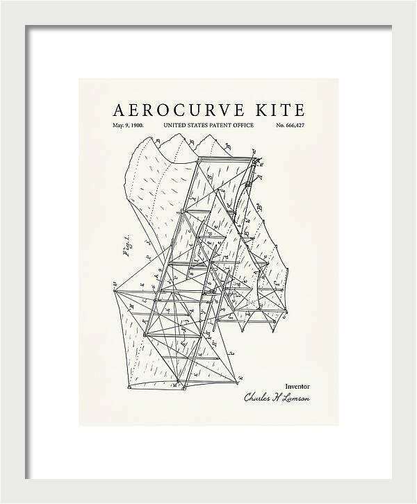 Aerocurve Kite Minimalist Patent Us666427