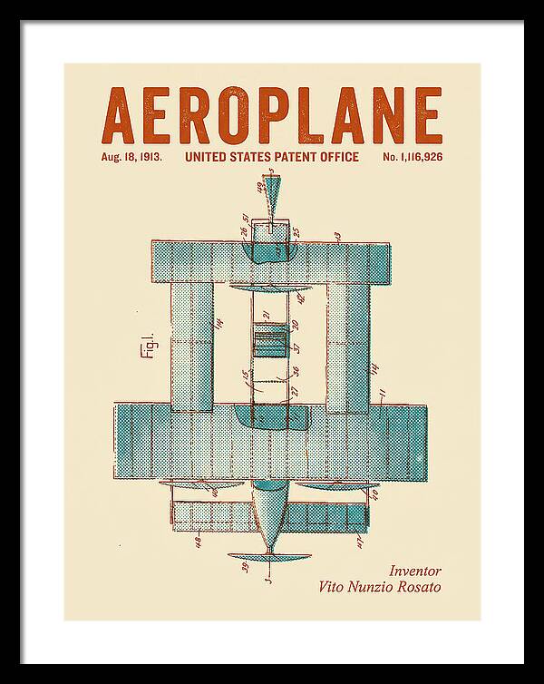 Aeroplane Rosato Retro Patent Us1116926