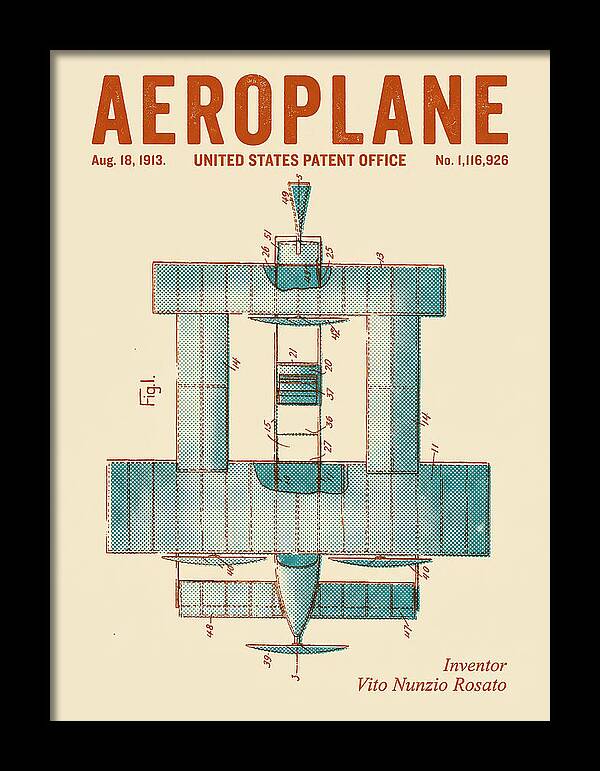 Aeroplane Rosato Retro Patent Us1116926