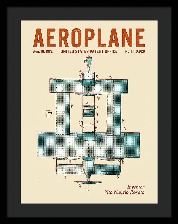 Aeroplane Rosato Retro Patent Us1116926