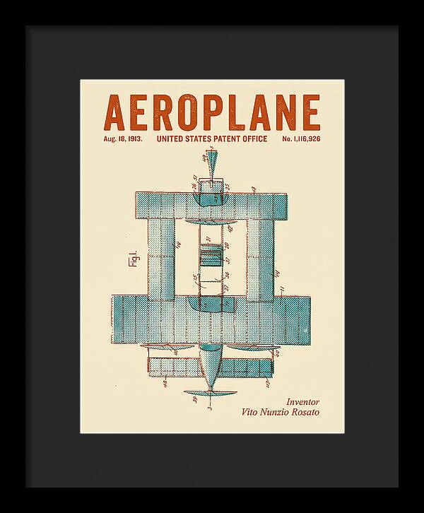 Aeroplane Rosato Retro Patent Us1116926