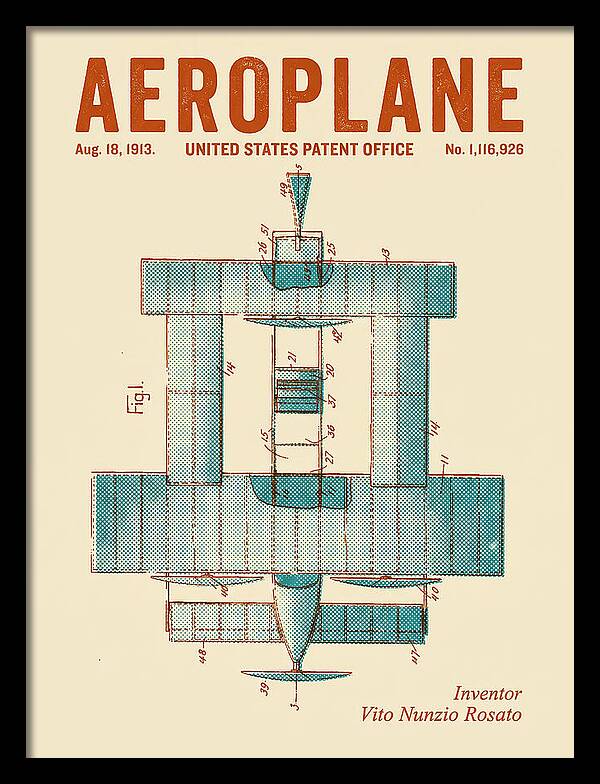 Aeroplane Rosato Retro Patent Us1116926