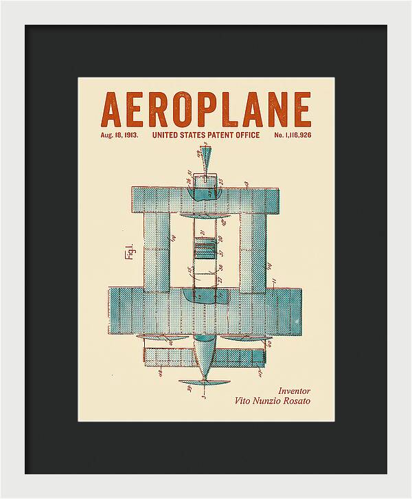 Aeroplane Rosato Retro Patent Us1116926