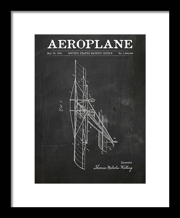 Aeroplane Walling Chalkboard Patent Us1004944