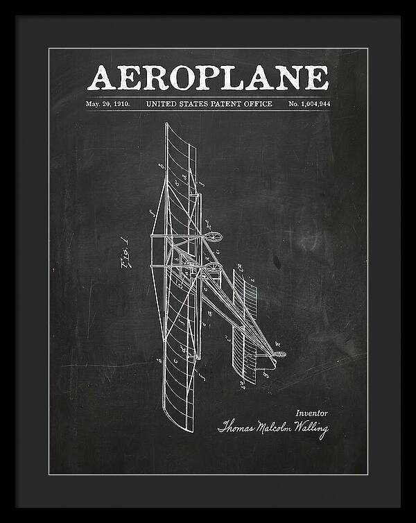 Aeroplane Walling Chalkboard Patent Us1004944