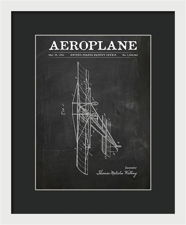 Aeroplane Walling Chalkboard Patent Us1004944