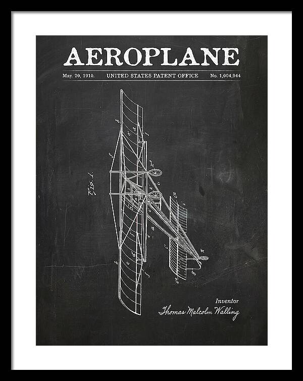 Aeroplane Walling Chalkboard Patent Us1004944