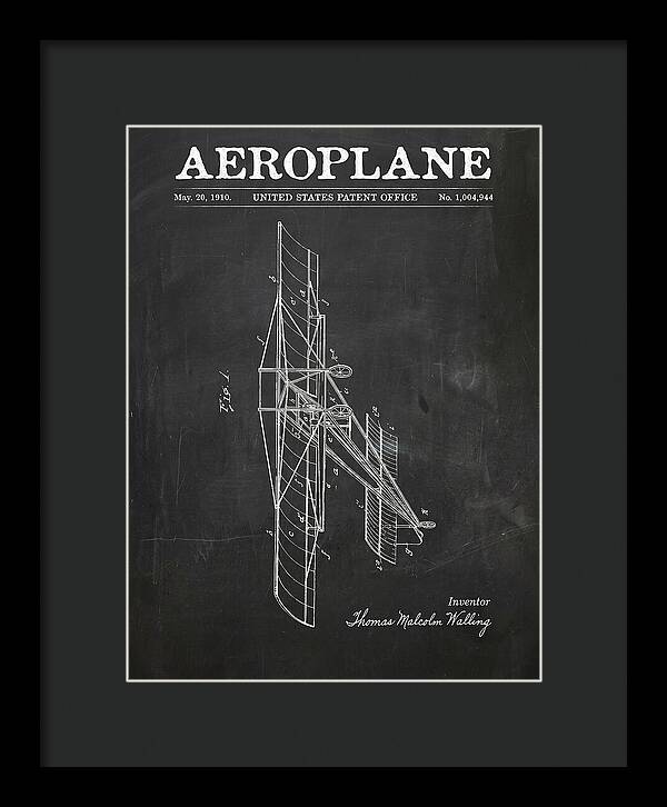 Aeroplane Walling Chalkboard Patent Us1004944