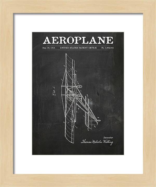 Aeroplane Walling Chalkboard Patent Us1004944