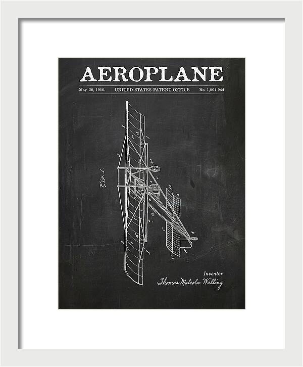 Aeroplane Walling Chalkboard Patent Us1004944