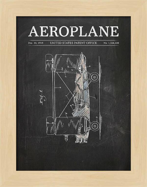 Aeroplane Walling Chalkboard Patent Us1326220