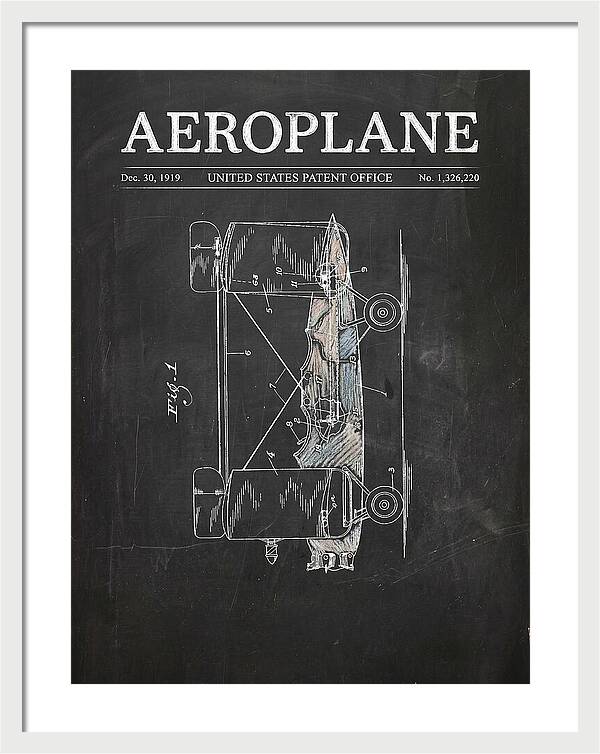 Aeroplane Walling Chalkboard Patent Us1326220