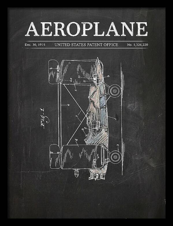 Aeroplane Walling Chalkboard Patent Us1326220