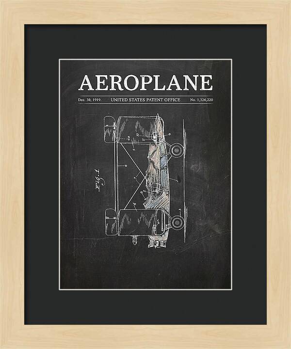 Aeroplane Walling Chalkboard Patent Us1326220