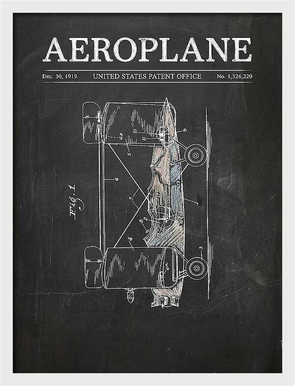 Aeroplane Walling Chalkboard Patent Us1326220