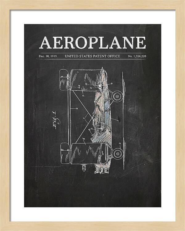 Aeroplane Walling Chalkboard Patent Us1326220