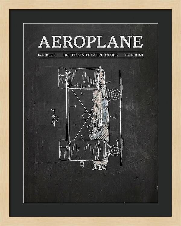 Aeroplane Walling Chalkboard Patent Us1326220
