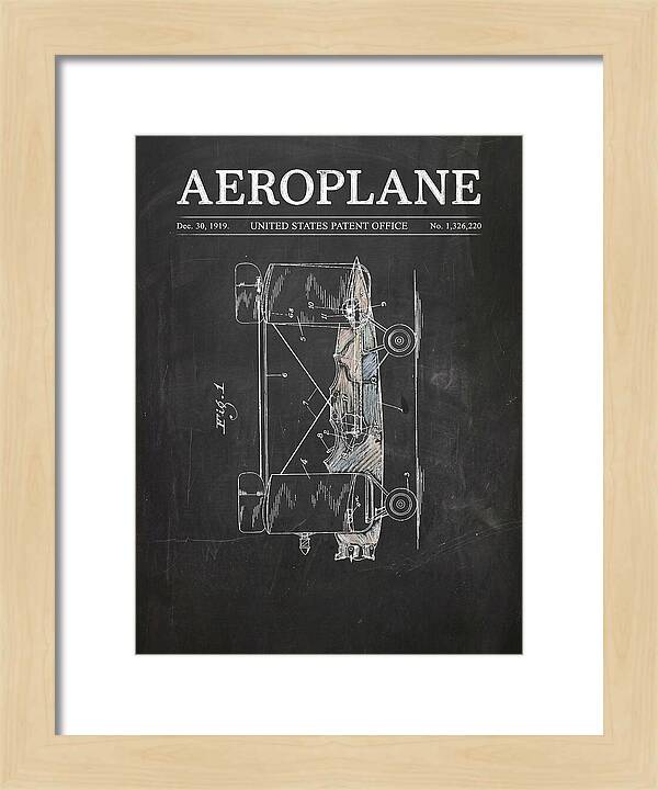 Aeroplane Walling Chalkboard Patent Us1326220