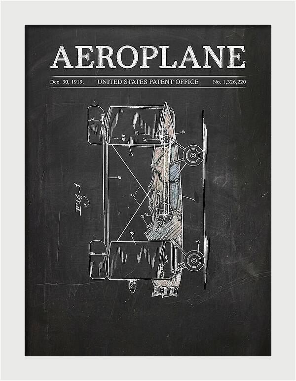 Aeroplane Walling Chalkboard Patent Us1326220