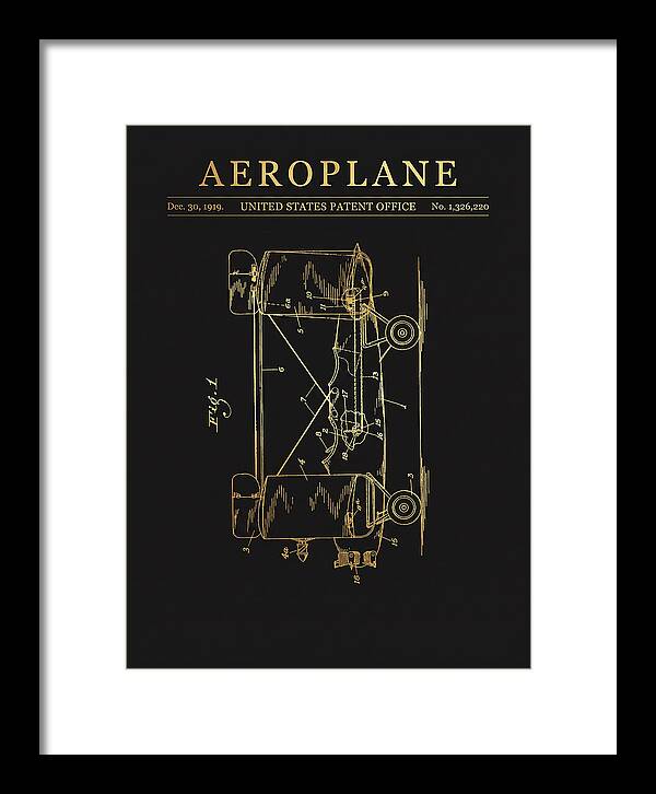 Aeroplane Walling Gold Patent Us1326220