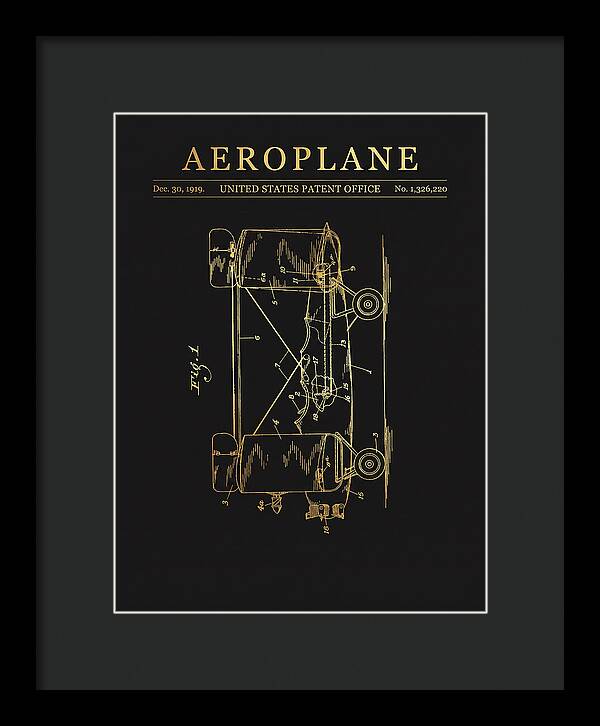 Aeroplane Walling Gold Patent Us1326220