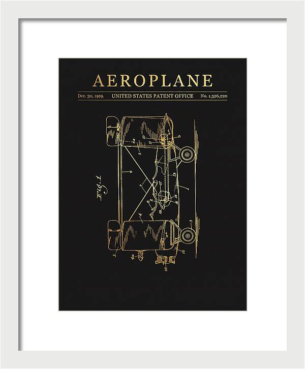 Aeroplane Walling Gold Patent Us1326220