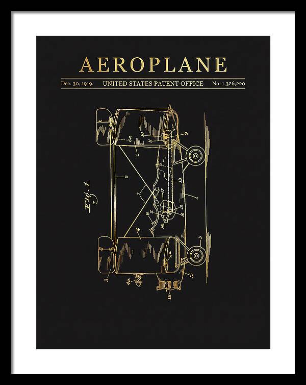 Aeroplane Walling Gold Patent Us1326220