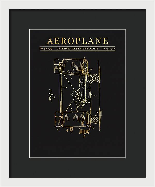 Aeroplane Walling Gold Patent Us1326220