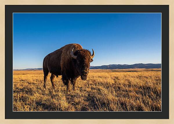 African Buffalo Bull On Plains