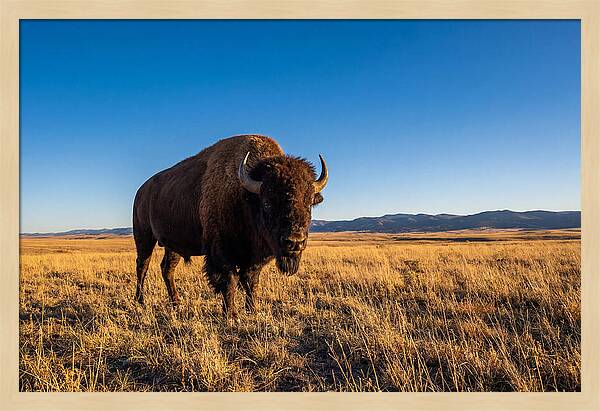 African Buffalo Bull On Plains