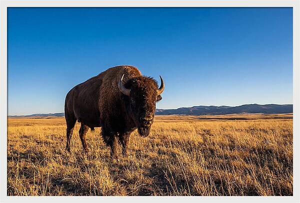 African Buffalo Bull On Plains