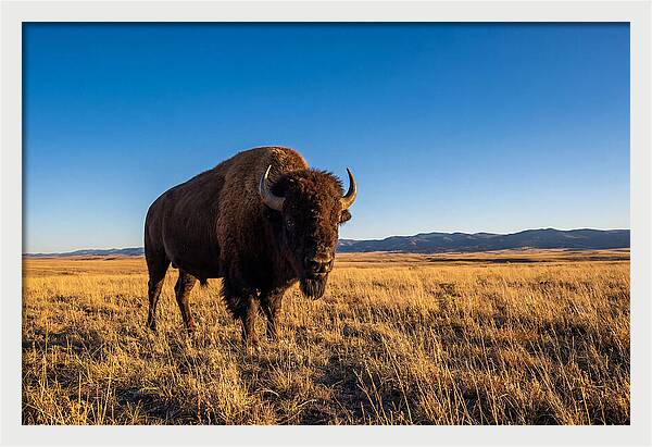 African Buffalo Bull On Plains
