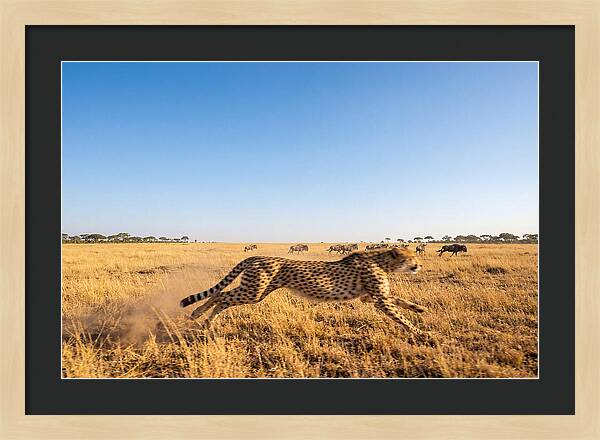 African Cheetah Hunting Chase