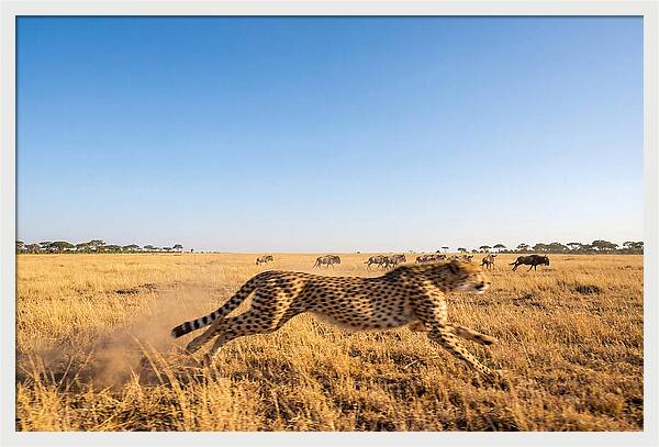 African Cheetah Hunting Chase
