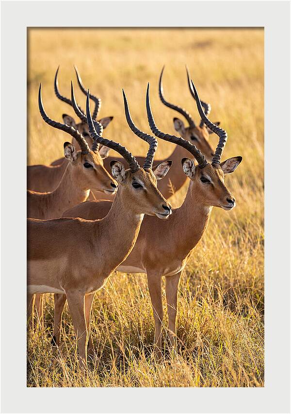 African Impala Bachelor Herd