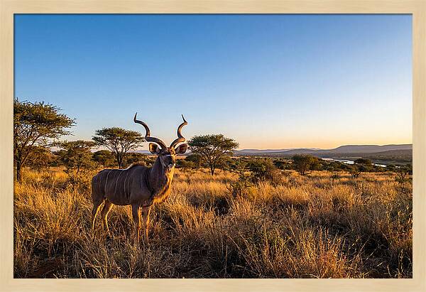 African Kudu Majestic Stance