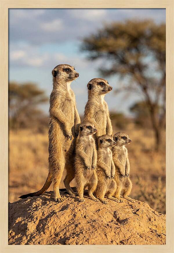 African Meerkat Family Sentinel
