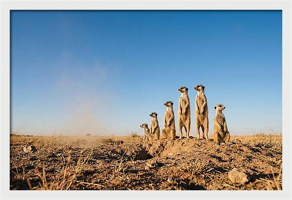 African Meerkats On Alert