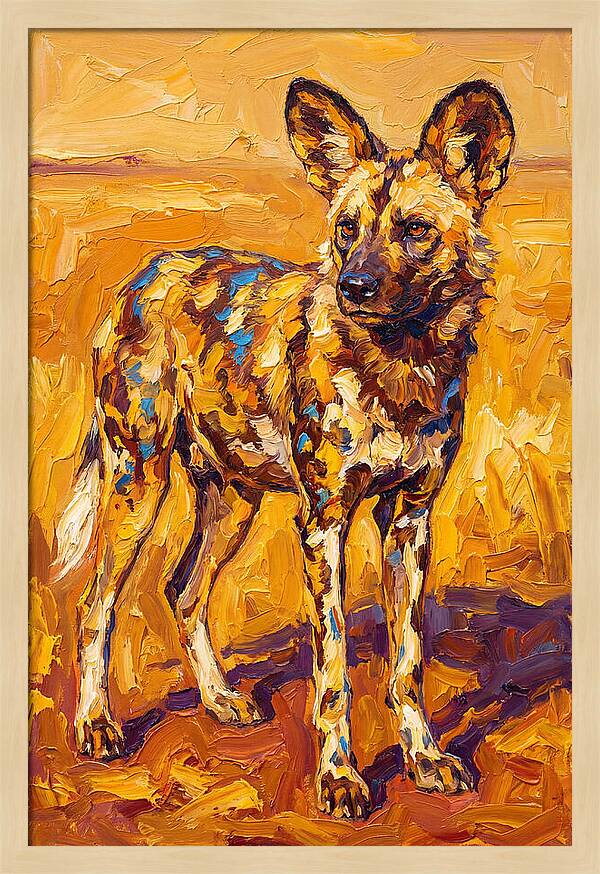 African Wild Dog Portrait