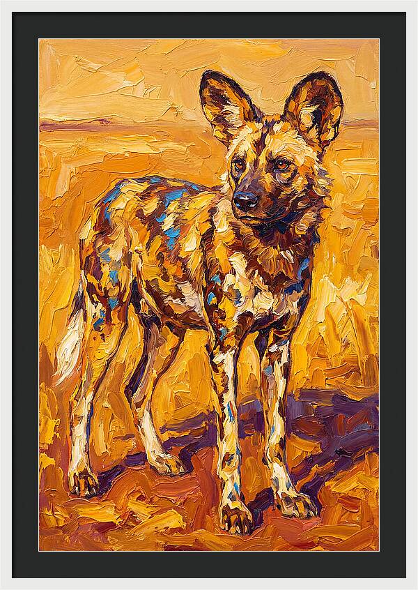 African Wild Dog Portrait