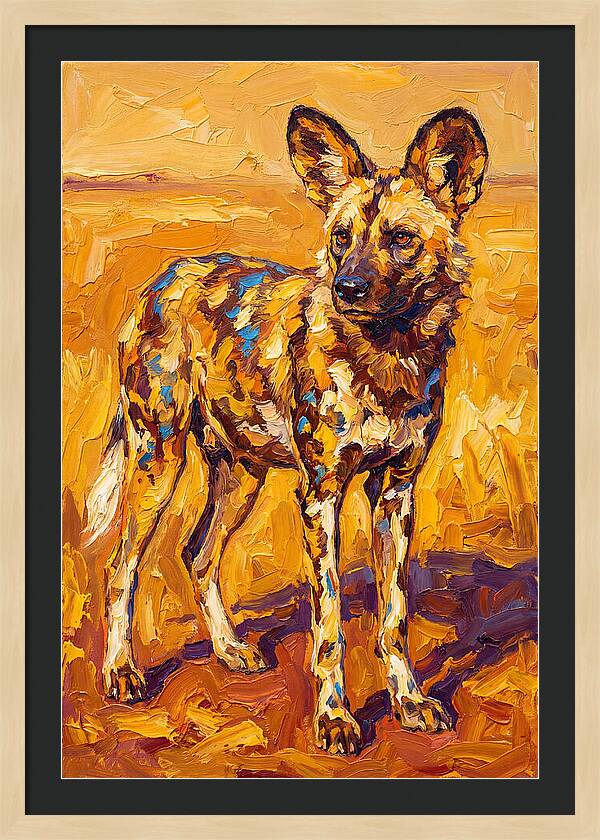 African Wild Dog Portrait