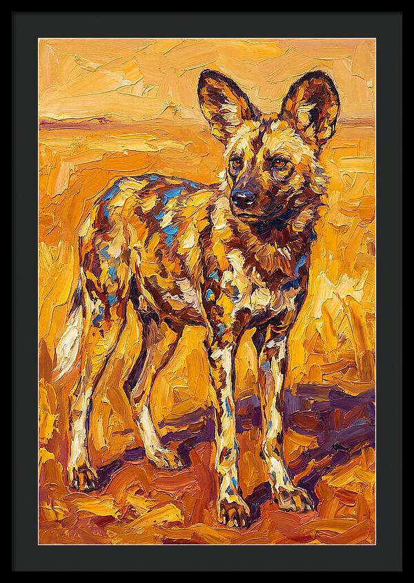 African Wild Dog Portrait