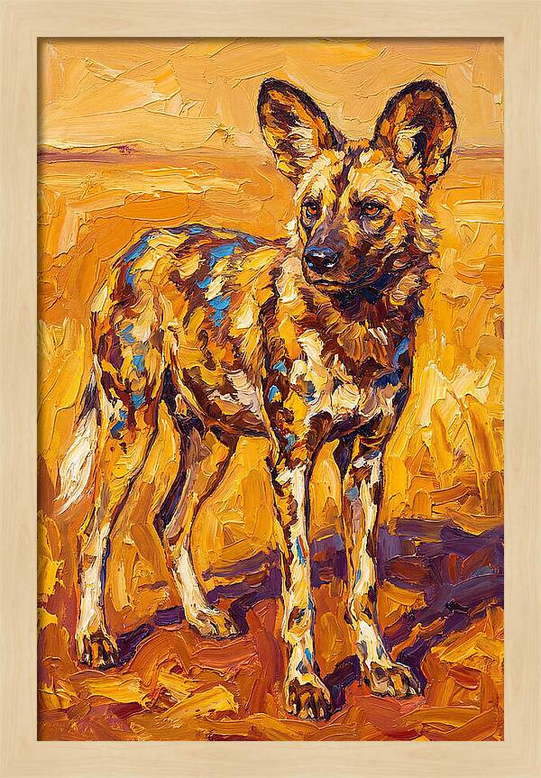 African Wild Dog Portrait