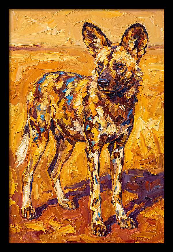 African Wild Dog Portrait